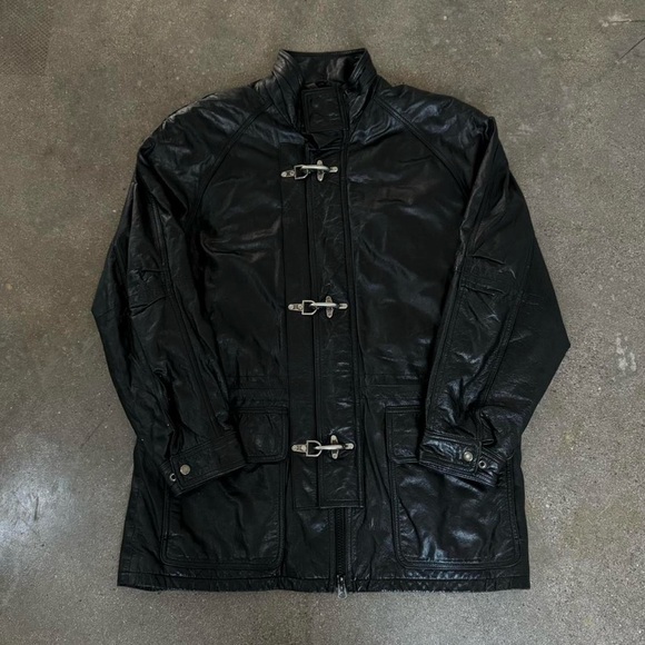 Wilsons Leather Jackets Coats Vintage Bondage Duffle Leather 